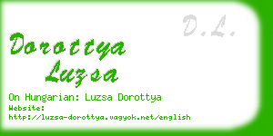 dorottya luzsa business card